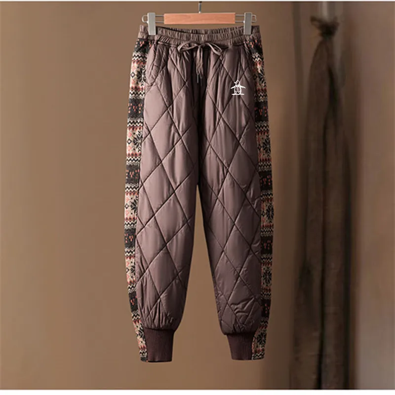명품 Winter Golf Wear Women New Korean Golf Pants Thickening Keep Warm Casual Pants Outdoors Sports Women Clothes