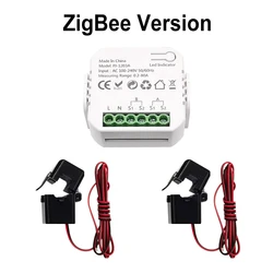 Smart ZigBee Energy Meter with 80A Sensor and App Monitoring Capability (ZigBee - 2 Clamps)