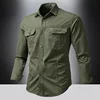 Casual Trendy Men's Long Sleeve Shirt Spring 2025 Simple Versatile Workwear Cotton Blend Machine Washable Business Gentleman...