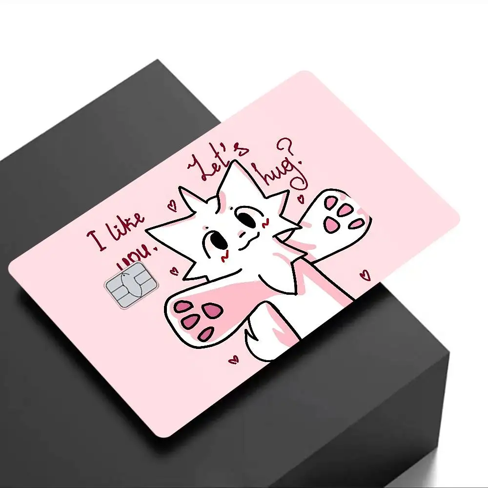 Boykisser Silly Cat Cartoon Kreditkarte Haut Aufkleber für Bankkarte Bus Metro Karte Aufkleber wasserdicht Frauen Geschenk – Detail 15