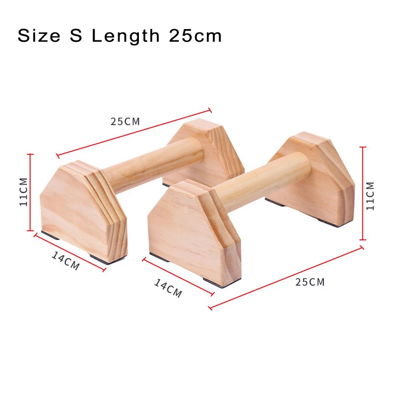Push Up Bar Fitness Push-ups Gym Exercise Training Chest H-shaped Wooden Calisthenics Handstand Parallel Rod Double Rod