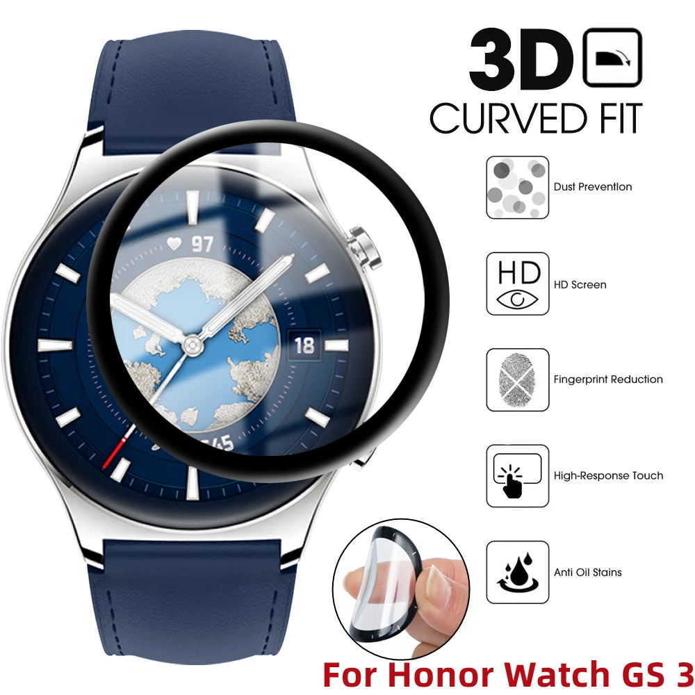 

1-5 шт., мягкая защитная пленка для смарт-часов Honor Watch GS 3