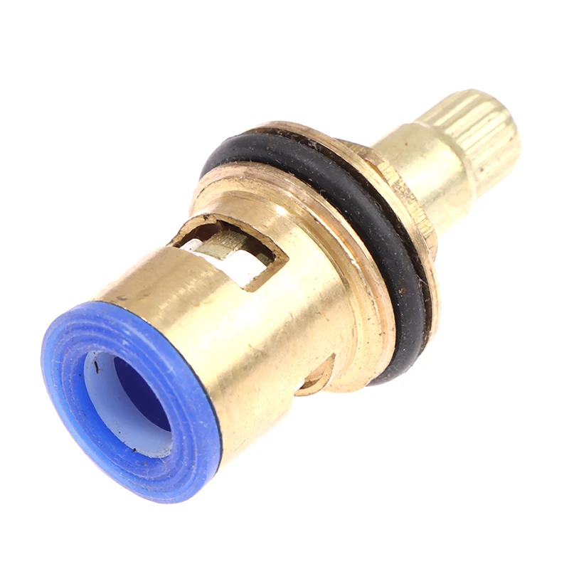 Replacement Tap Valves Brass Ceramic Disc Cartridge Inner Faucet Valve for Bathroom Clockwise or Anti-clockwise Universal 1PC