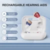 JINGHAO 1 Pair Mini Hearing Aids Rechargable In Ear Hearing Amplifier Sound Enhancer Fashion Design 5