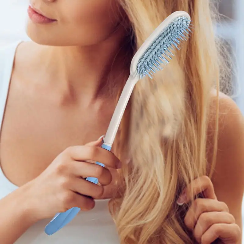 Long Handled Cow Comb Gentle Multifunctional Hair Removal Brush For Women