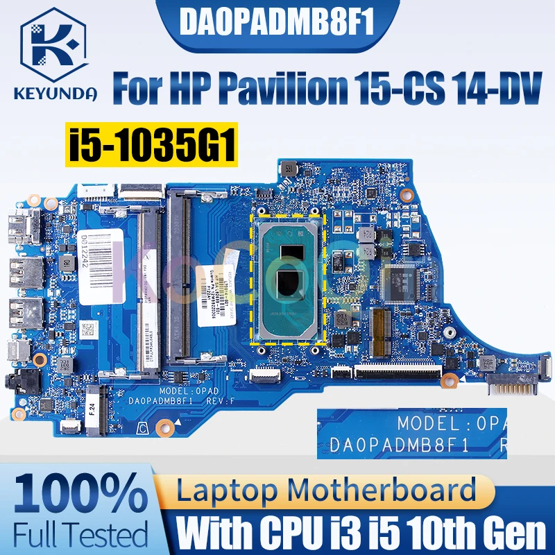 

DA0PADMB8F1 для HP Pavilion 15-CS 14-dv материнская плата для ноутбука i3-1005G1 i5-1035G1 L70914-601 материнская плата для ноутбука, полностью протестирована