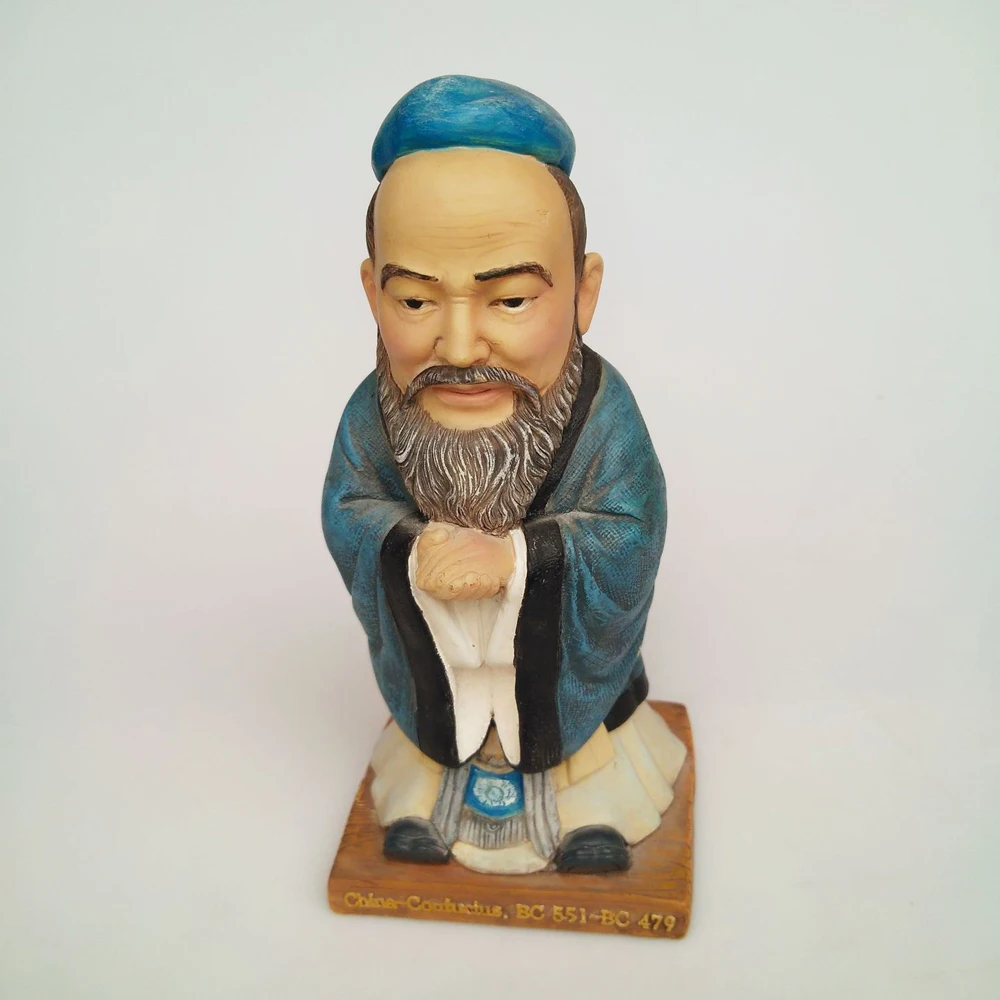 

Знаменитая Классическая статуя Конфуция BC 551-BC 479, китайская старинная Конфуцианская фигурка истолителя, модель, игрушка в подарок, коллекционная игрушка