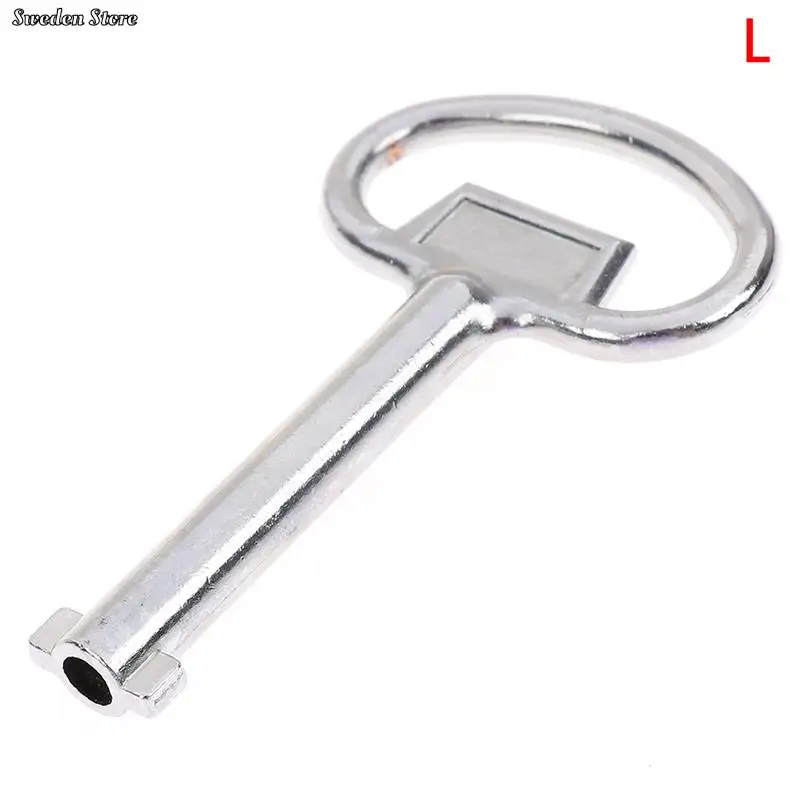 Door Latch Toggle Latch Clamp Cabinet Locks Universal Key Multifunction Wrench Metro Trains Key Lock Elevator Door Electric Cabinet Keys For Triangular Panel Lock 1Pc