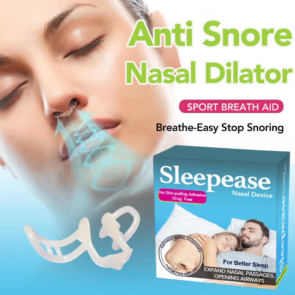 Nose Dilator Nasal Silicone Nose Clip Anti Snoring Easy Breath Preventing Snoring Help Breathe Devices Improve Sleeping