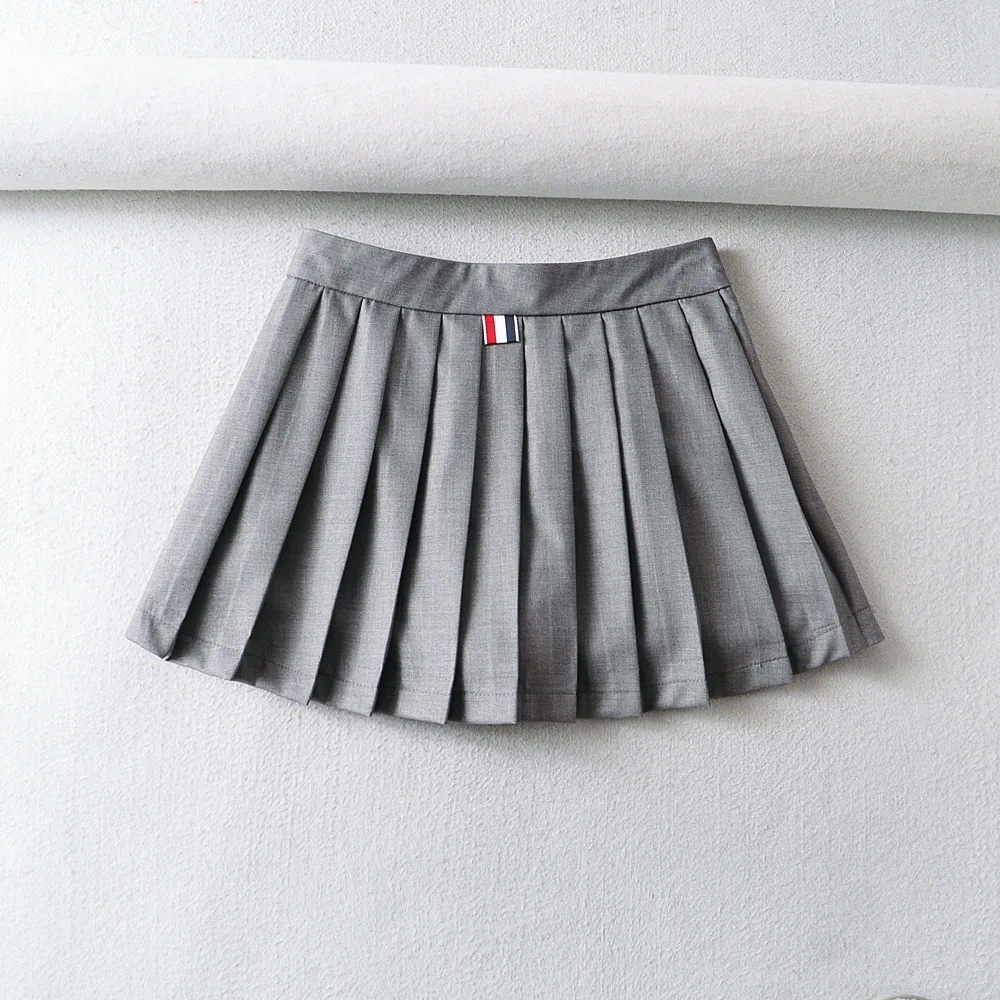 2022 Summer New Streetwear Mini Women Skirts Tb Pleated Skirt Petticoat Faldas High Waist Short Tennis Skorts Y2k Jupe Blanche summer skirts