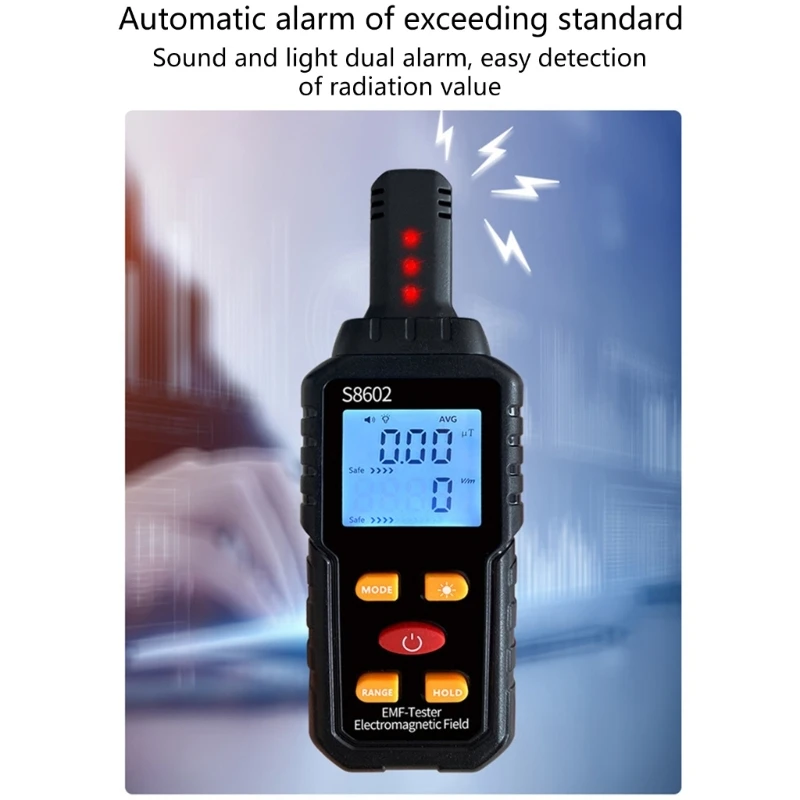 Profession Gamma X-Rays Portable Handheld Radiation Geigers Counter Nuclear Radiation Detector LCD Display