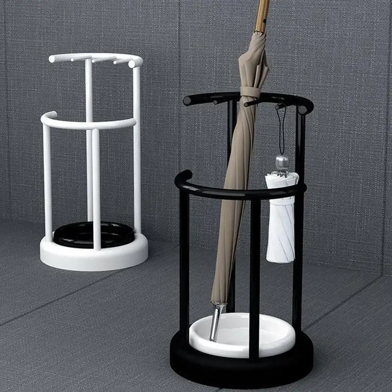 Umbrella Rack Large Capacity Umbrella Rack Stand Space Saving Basket Stable Organizer for Outdoor Shopping