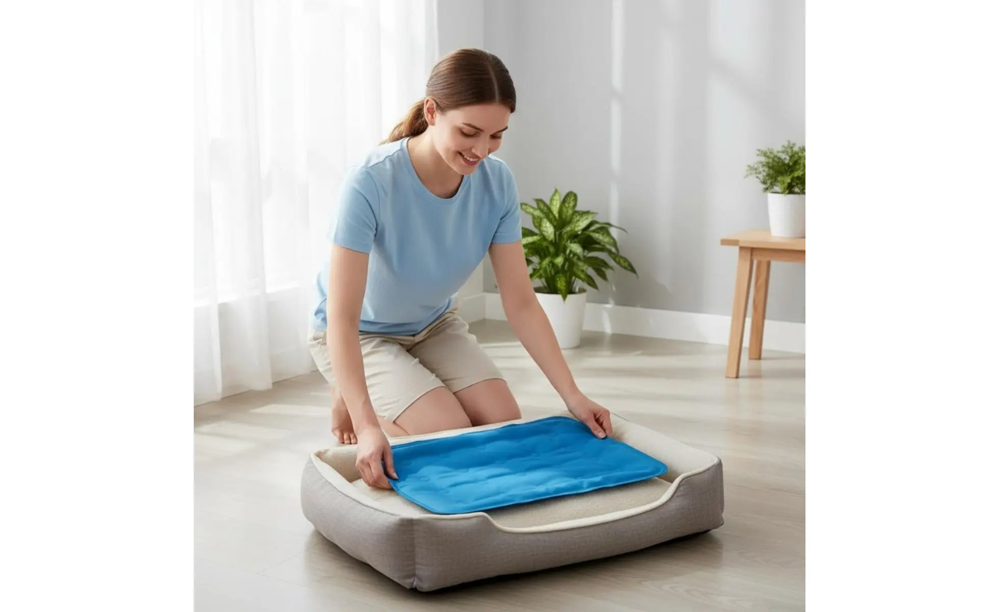 Pet Cooling Mat Gel Cooling Pad for Animals Breathable Waterproof for Kennels, Pet Carriers