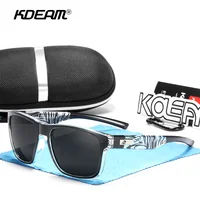 KDEAM Multi-Layer Lenses Polarized Men's Sunglasses Blocking Horizontal Glare Square Sun Glasses Women With Brilliant Colors