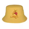 Girls Kawaii Bucket Hat Cute Winnie The Pooh Accessories Bob Hats For Travel Headwear Lightweight 1