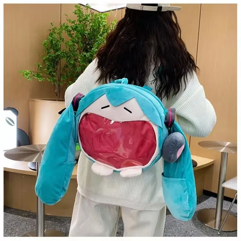 Y2k Japanese Cartoon Plush Backpack Kawaii Harajuku Anime Ita Bag Student Schoolbag Women Shoulder Bag New Girl Cosplay Knapsack - 1524