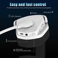 NUBWO G06 2.4G Dual Wireless Gaming Headset 5ms Low Latency 7.1 Surround ENC Mic For PC PS4 PS5 Gaming Bluetooth Headphones - Image 4