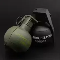 Tactical Simulated Grenades Airsoft M67 Grenade Explosable Plastic Pull Ring Toys 2 Pieces Battle Game Role Play Model Prop