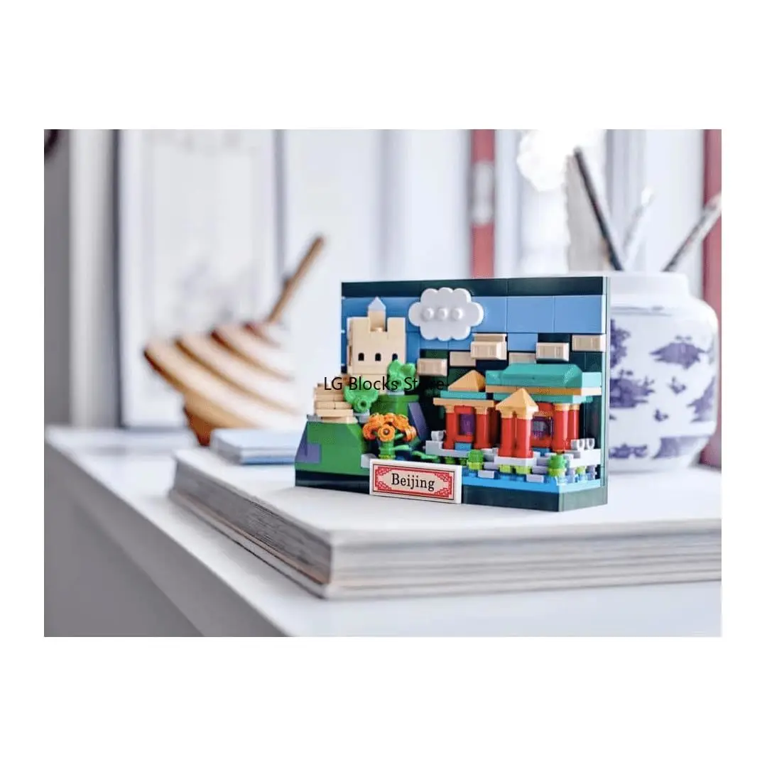 LEGO 크리에이터 40654 베이징 엽서 빌딩 세트, 빌딩 블록 장난감, 어린이 생일 선물 (276 개)