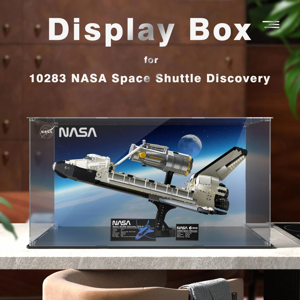Acrylic Display Box for Lego Brick 10283 Space Shuttle Discovery