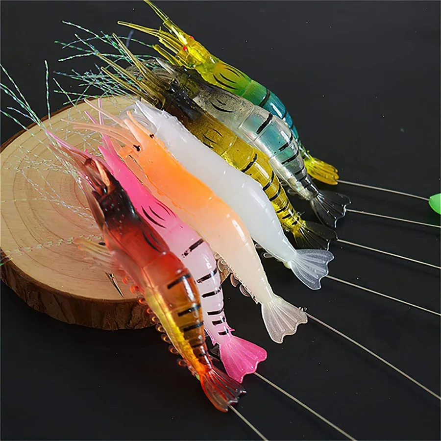 Artificial Shrimp Fishing Lure Set 6