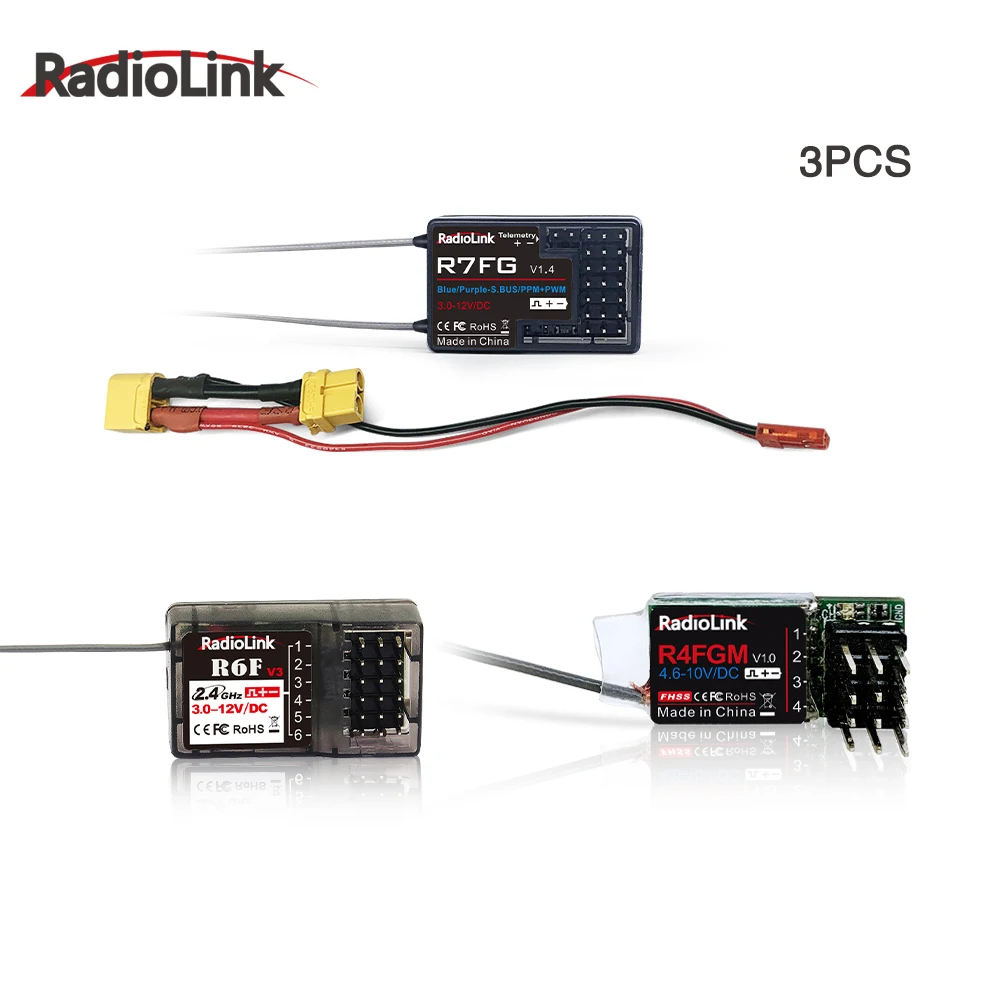 Récepteur gyroscopique 2.4GHz Radiolink R4FGM R6F R6FG R7FG R8FG pour RC