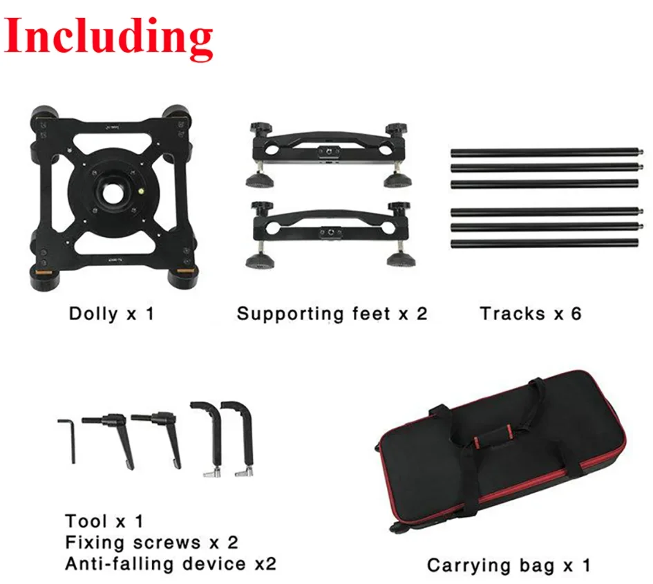 Greenbull BX200+ Film Camera Slider 100mm Bowl Aluminum Slider Kit Video Dolly Track Load 50kg