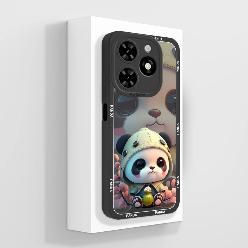 Beautiful Fairy Tale Village Pattern Liquid Silicone Anti-Slip Protective Phone Case