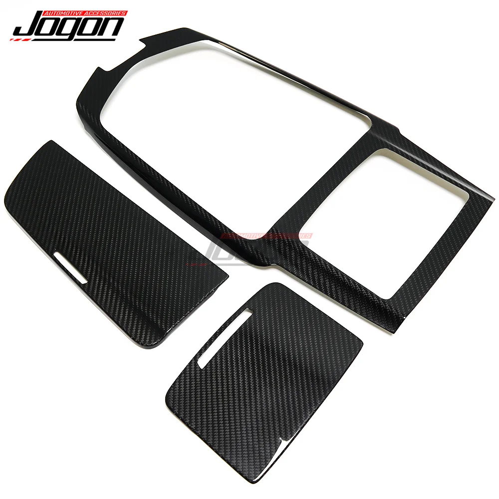 Copertura Telaio Cambio Console Centrale In ABS Cromato – Per Maserati Levante 2016-2018 Guida A Sinistra (Fibra Di Carbonio)