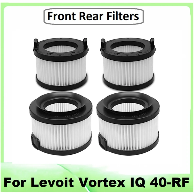 

Сменный фильтр HEPA для пылесоса Levoit Vortex IQ 40-RF, запасные части, передние и задние моющиеся фильтры