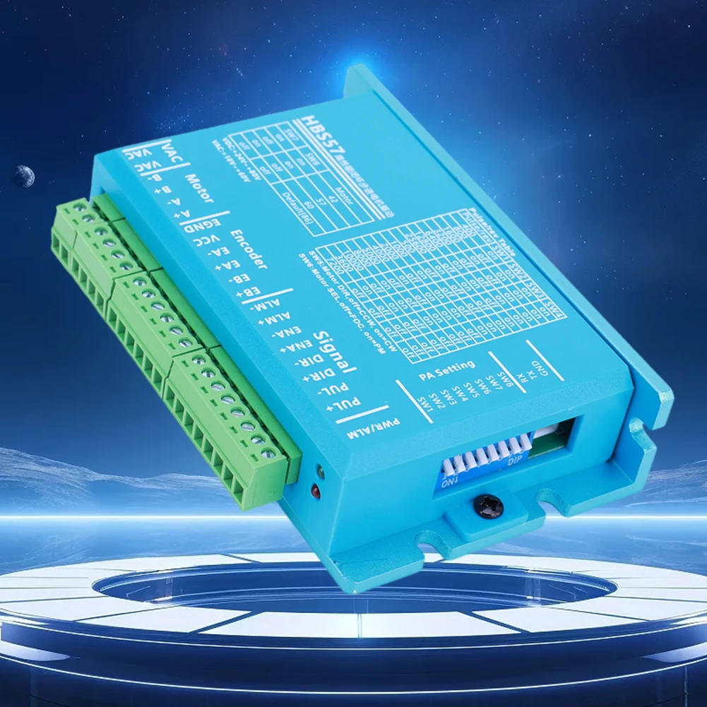 HBS57 스텝퍼 모터 드라이버 컨트롤러, AC20-80V/DC24-70V 스텝 모터 드라이버 인코더, Nema23/Nema24 모터용 2 상, 1000 라인