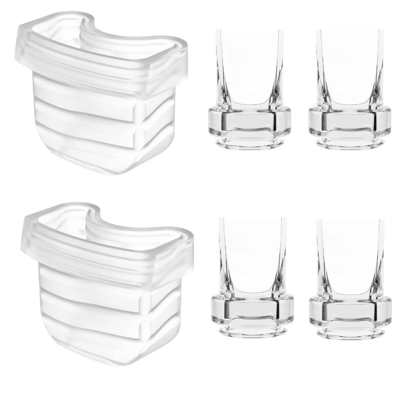 

Q0KB Set of Silicone Breast Part Essential Silicone Breast Attachments Rubber Valves with Membrane set for Easy Use