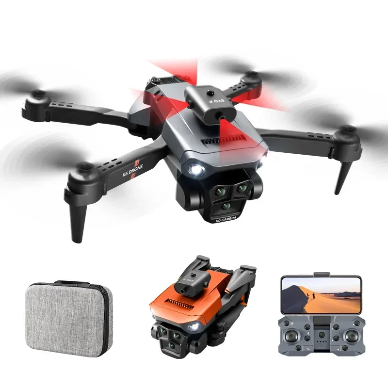 

K6 Max Drone HD Three Camera 4K Professional Four Way Obstacle Avoidance Optical Flow Positioning Helicopter WIFI Dron Toy