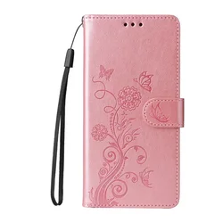 Luxe lederen flip cover telefoonhoes met franjes iris en kaartsleuf