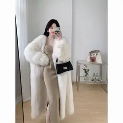 New Style Faux Fur Coats Women Artifical Jackets Vest Winter Outerwear Fox Coat High Quality Clothes C82