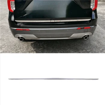 For Ford Explorer Stainless Steel Car Tailgate Trim Trunk Door Cover Strip Exterior Accessories Trim 2020 1