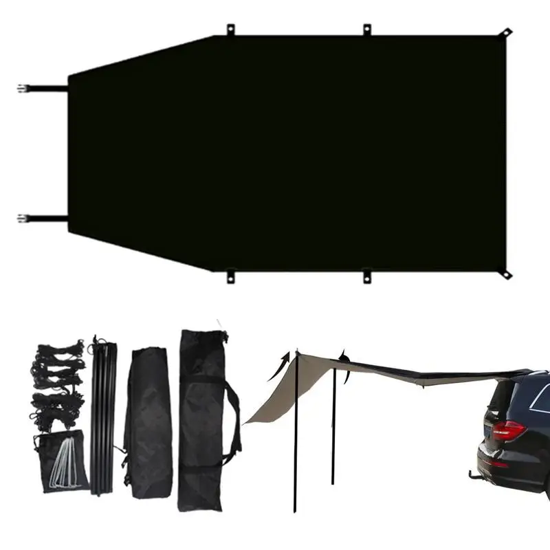 

Car Canopy Waterproof Car Awning Sun Shelter Portable Auto Canopy Camper Trailer Sun Shade Suv Tent Attachment For Camping
