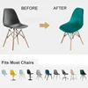 Soft Black Velvet Chair Cover Swan Dining Room Chair Cover Solid Color Home Suitable Seat Covers Slipcovers 2