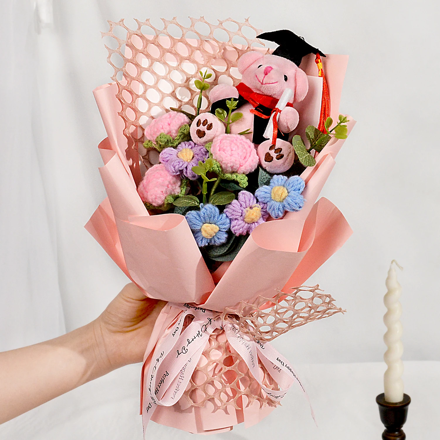 باقة " فرحة التخرج " بالكروشيه