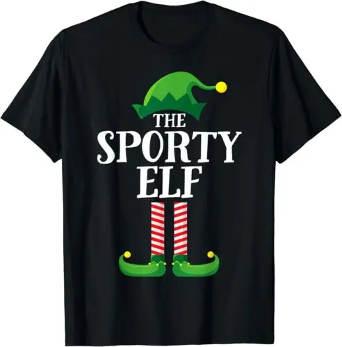 

Sporty Elf Matching Family Group Christmas Party T-Shirt