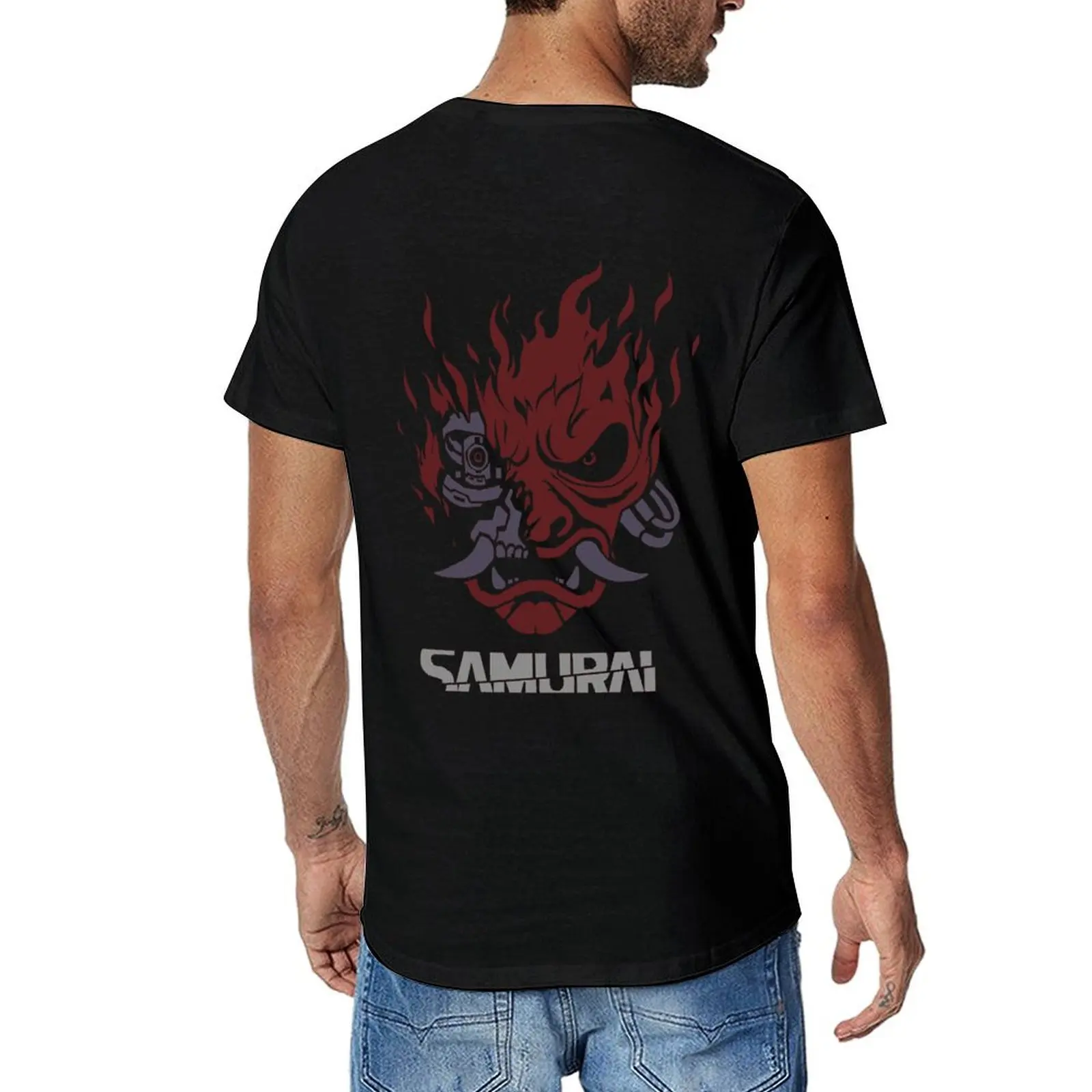 

samurai T-Shirt vintage clothes summer top t shirts for men pack