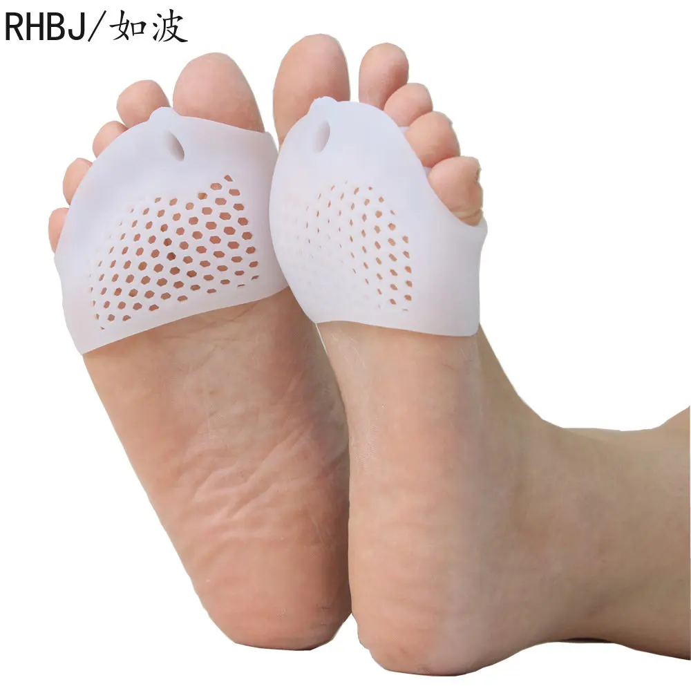 New 1 Pair Insoles Forefoot Pads  High Heel Shoes Foot Blister Care Toes Insert Pad Silicone Gel Insole Pain Relief for Women