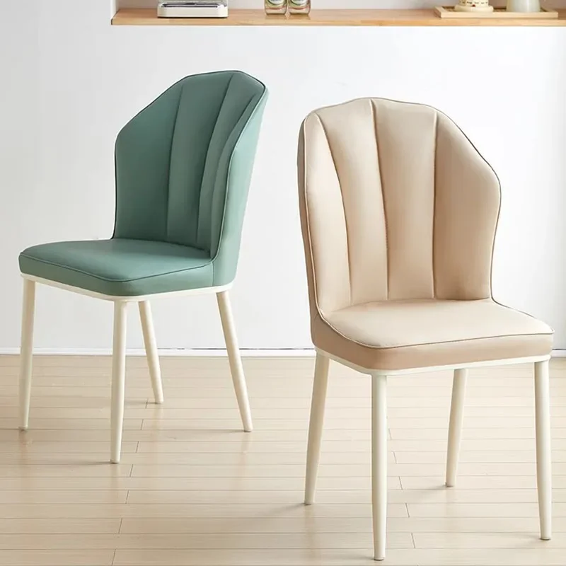 

Nordic Elegant Leather Dining Chair Outdoor Wedding Office Dining Chairs Ergonomic Sillas Para Sala De Estar Bedroom Furniture