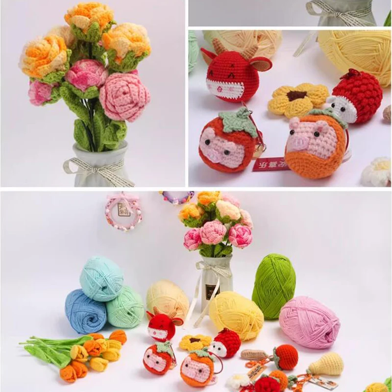 10Pcs Milk Cotton Knitting Yarn Soft Warm Yarn for Hand Knitting worsted crochet threads wool line for handmade 6