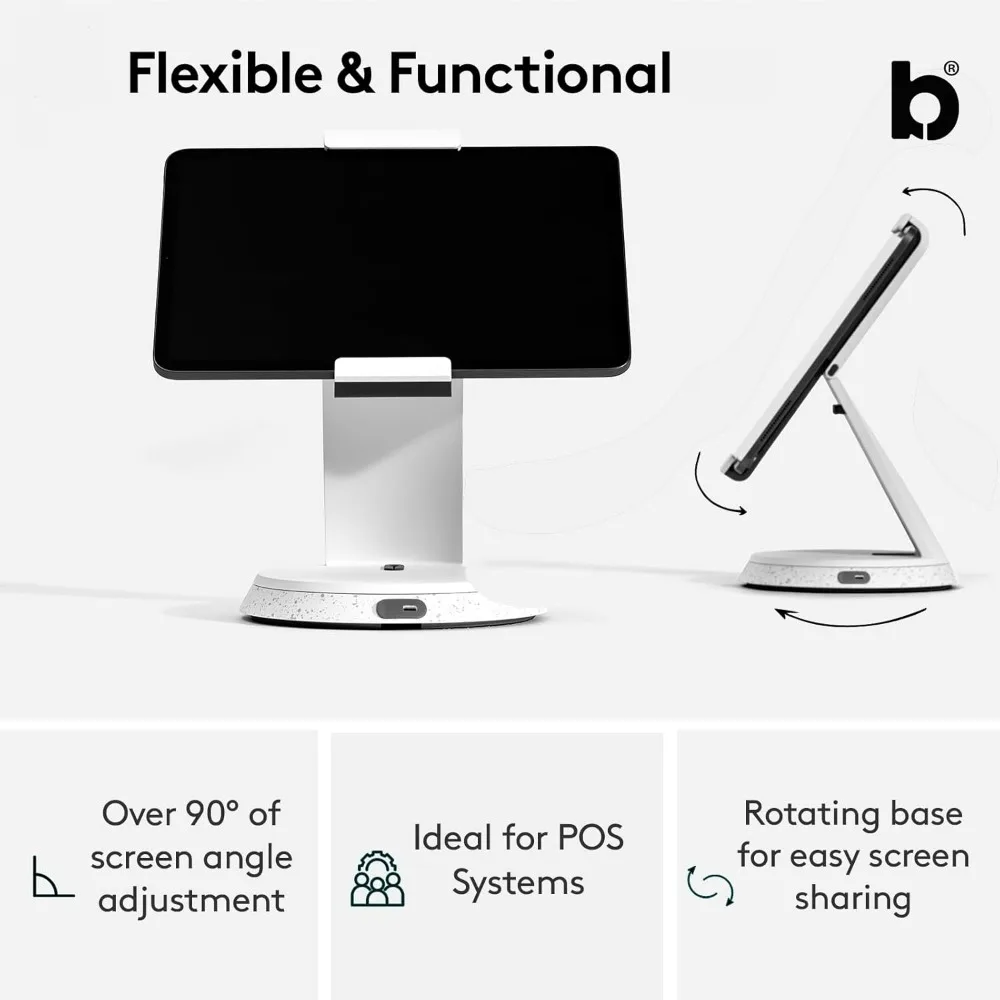 Aluminum Tablet Stand for Business, Compatible with 7-13 Inch Tablets, iPad POS Mount