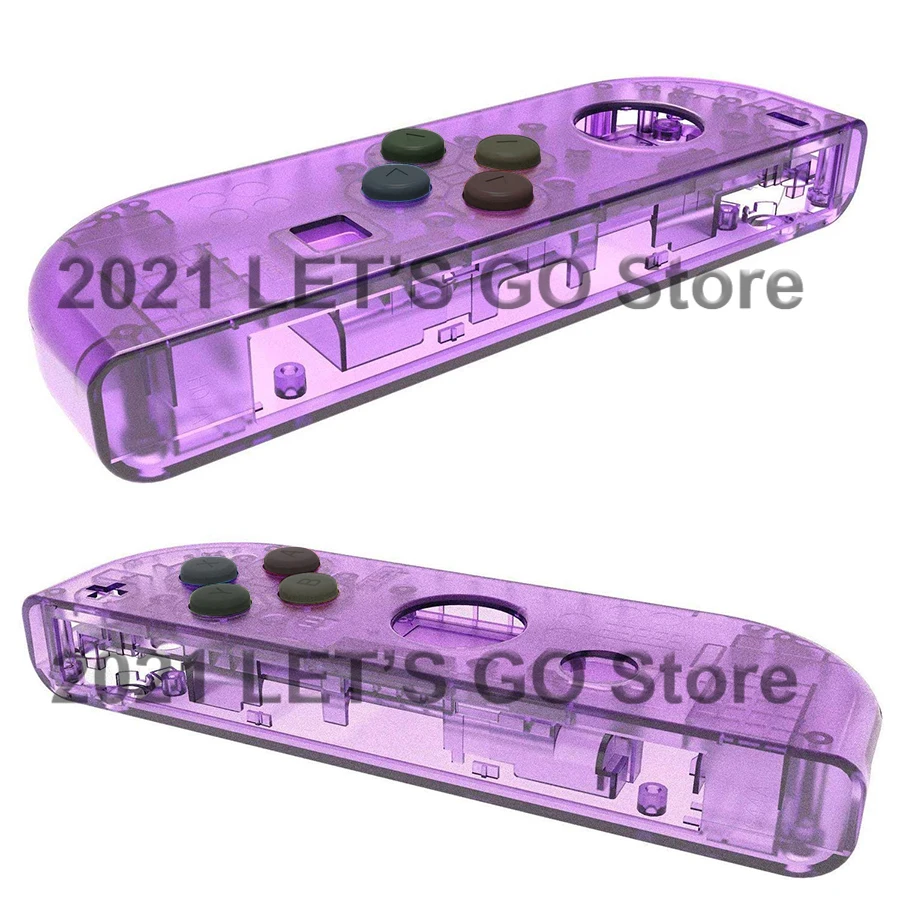 eXtremeRate Clear Atomic Purple Joycon Handheld Controller Housing with  Full Set Buttons, DIY Replacement Shell Case for Nintendo Switch & Switch  OLED