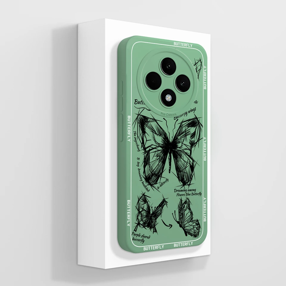 Colorful Butterfly Flower Aesthetic Phone Case - Anti-Fall Protective Shell