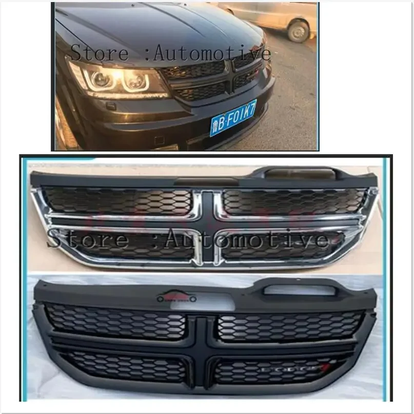 

Черный Передний решетчатый бампер радиатор верхняя решетка для Dodge Journey 2009-2016 10 11 12 13 14 15