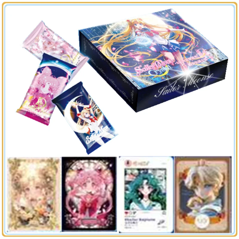 

Wholesale Genuine Sailor Moon Cards for Kids Rare Limited SSR Bishōjo Warrior Classic Character Collection Flash Cards Toys Gift