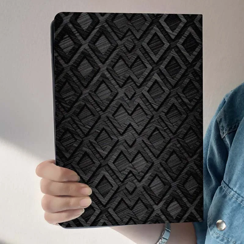 Retro Carbon Fiber Art Foldable Tablet Case Gift